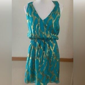 Corey lynn calter tank top Bloomingdales revolve XS $150 teal gold